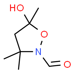 2-Isoxazolidinecarboxaldehyde, 5-hydroxy-3,3,5-trimethyl- (9CI)结构式