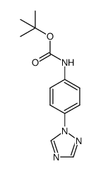 tert-butyl [4-(1H-1,2,4-triazol-1-yl)phenyl]carbamate Structure