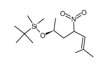 (S)-(t-Butyldimethylsilyloxy)-2-methyl-4-nitro-2-heptene结构式