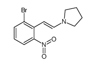 1-(2-bromo-6-nitrostyryl)pyrrolidine Structure