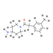 1-(4-aminopiperidin-1-yl)-2-(3-methylphenyl)ethan-1-one structure