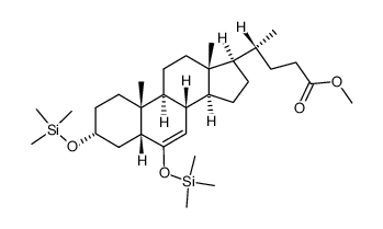 methyl 3α,6-bis(trimethylsilyloxy)-5β-chol-6-en-24-oate Structure