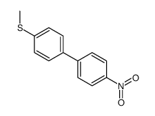 1-(Methylsulfanyl)-4-(4-nitrophenyl)benzene结构式