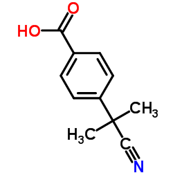 4-(2-Cyanopropan-2-yl)benzoic acid Structure