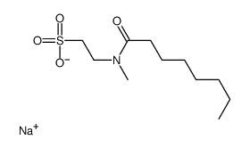 sodium,2-[methyl(octanoyl)amino]ethanesulfonate结构式