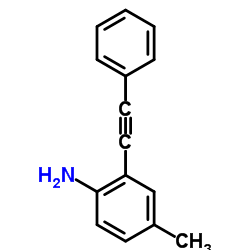 4-Methyl-2-(phenylethynyl)aniline结构式