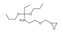 1,1-dipropoxypropyl-[2-(oxiran-2-ylmethoxy)ethyl]silane Structure
