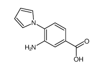 3-amino-4-pyrrol-1-ylbenzoic acid结构式