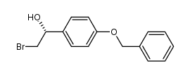 (R)-(+)-2-bromo-1-(4'-benzyloxyphenyl) ethanol结构式