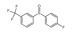 1-((4-fluorophenyl)sulfinyl)-3-(trifluoromethyl)benzene结构式