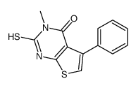 3-methyl-5-phenyl-2-sulfanylidene-1H-thieno[2,3-d]pyrimidin-4-one Structure