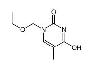 1-(ethoxymethyl)-5-methylpyrimidine-2,4-dione结构式