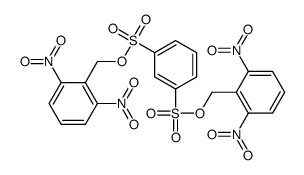 bis[(2,6-dinitrophenyl)methyl] benzene-1,3-disulfonate Structure