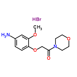 2-(4-Amino-2-methoxyphenoxy)-1-(4-morpholinyl)ethanone hydrobromide (1:1) Structure