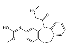 methyl N-[11-[2-(methylamino)acetyl]-5,6-dihydrobenzo[b][1]benzazepin-2-yl]carbamate结构式