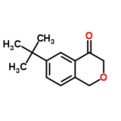6-(2-Methyl-2-propanyl)-1H-isochromen-4(3H)-one Structure