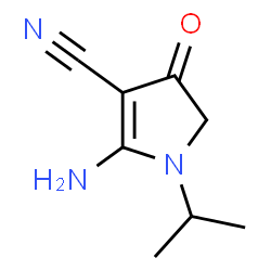 1H-Pyrrole-3-carbonitrile,2-amino-4,5-dihydro-1-(1-methylethyl)-4-oxo-(9CI) picture