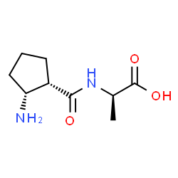 D-Alanine,N-[(2-aminocyclopentyl)carbonyl]-,(1S-cis)- (9CI)结构式