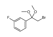 1-(2-bromo-1,1-dimethoxyethyl)-3-fluorobenzene Structure