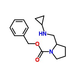 Benzyl 2-[(cyclopropylamino)methyl]-1-pyrrolidinecarboxylate Structure