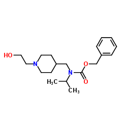 Benzyl {[1-(2-hydroxyethyl)-4-piperidinyl]methyl}isopropylcarbamate结构式