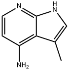 3-甲基-1H-吡咯并[2,3-B]吡啶-4-胺结构式