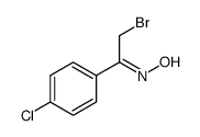 N-[2-bromo-1-(4-chlorophenyl)ethylidene]hydroxylamine Structure