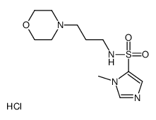 3-methyl-N-(3-morpholin-4-ylpropyl)imidazole-4-sulfonamide,hydrochloride Structure
