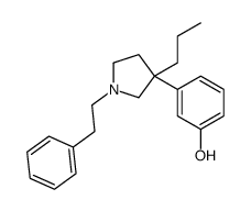 3-[1-(2-Phenylethyl)-3-propyl-3-pyrrolidinyl]phenol结构式