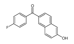 (4-fluorophenyl)-(6-hydroxynaphthalen-2-yl)methanone结构式