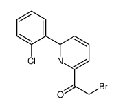 2-bromo-1-[6-(2-chlorophenyl)pyridin-2-yl]ethanone Structure