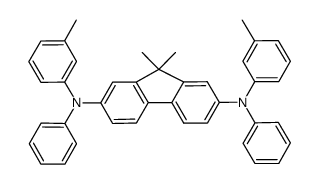 9,9-Dimethyl-2,7-bis[N-(m-tolyl)anilino]fluorene Structure