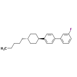 3-Fluoro-4'-(trans-4-pentylcyclohexyl)biphenyl结构式