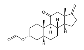 3α-acetoxy-5β-androstane-11,17-dione Structure