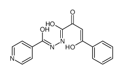 N'-[(Z)-4-hydroxy-2-oxo-4-phenylbut-3-enoyl]pyridine-4-carbohydrazide结构式