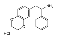 [2-(2,3-dihydro-1,4-benzodioxin-6-yl)-1-phenylethyl]azanium,chloride结构式