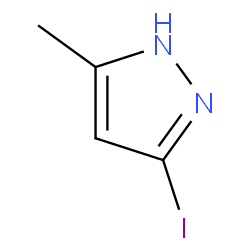 5-碘-3-甲基-1H-吡唑结构式