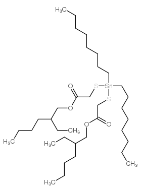 2-ethylhexyl 2-[[2-(2-ethylhexoxy)-2-oxoethyl]sulfanyl-dioctylstannyl]sulfanylacetate Structure