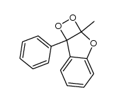 2a,7b-dihydro-2a-methyl-7b-phenyl-1,2-dioxeto[3,4-b]benzofuran结构式
