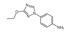 Benzenamine, 4-(3-ethoxy-1H-1,2,4-triazol-1-yl)- (9CI) Structure