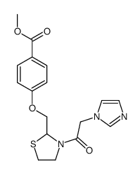 methyl 4-[[3-(2-imidazol-1-ylacetyl)-1,3-thiazolidin-2-yl]methoxy]benzoate结构式