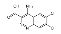 4-amino-6,7-dichlorocinnoline-3-carboxylic acid Structure