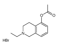 (2-ethyl-1,2,3,4-tetrahydroisoquinolin-2-ium-5-yl) acetate,bromide Structure