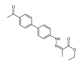 ethyl 2-[[4-(4-acetylphenyl)phenyl]hydrazinylidene]propanoate Structure