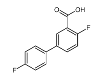 4,4'-DIFLUORO-[1,1'-BIPHENYL]-3-CARBOXYLIC ACID structure