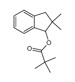 2,2-dimethyl-2,3‐dihydro‐1H‐inden‐1‐ylpivalate Structure