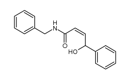 (Z)-N-benzyl-4-hydroxy-4-phenylbut-2-enamide结构式