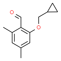 2-(Cyclopropylmethoxy)-4,6-dimethylbenzaldehyde结构式