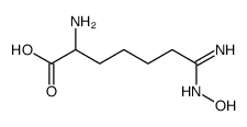 2,7-diamino-7-hydroxyiminoheptanoic acid Structure