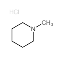 Piperidine, 1-methyl-, hydrochloride structure